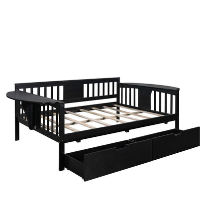 Espresso Wood Full Bed Frame