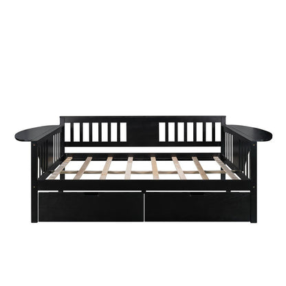 Espresso Wood Full Bed Frame
