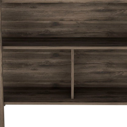 Brown 41" Kitchen Island With Storage