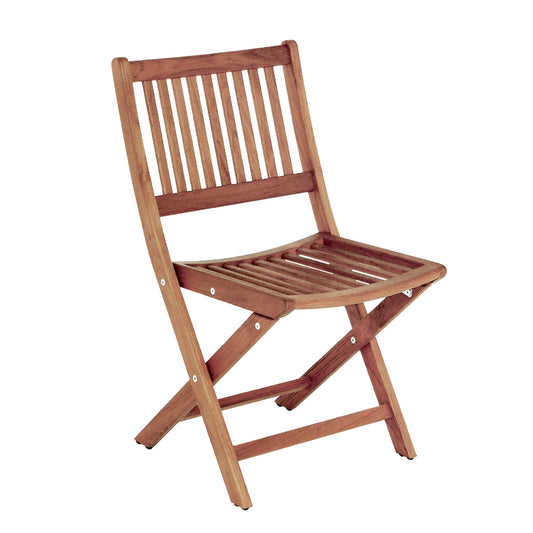 24" Brown Solid Wood Indoor Outdoor Deck Chair