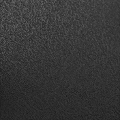 26" Black Faux Leather And Iron Swivel Low Back Counter Height Bar Chair