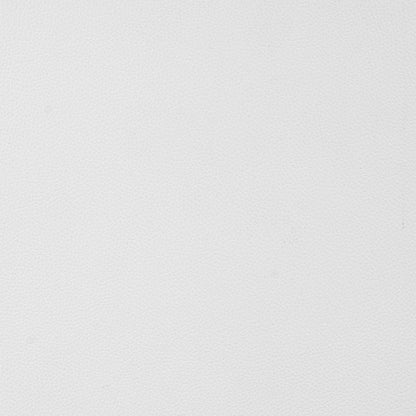 30" White And Silver Faux Leather And Iron Swivel Low Back Bar Height Bar Chair