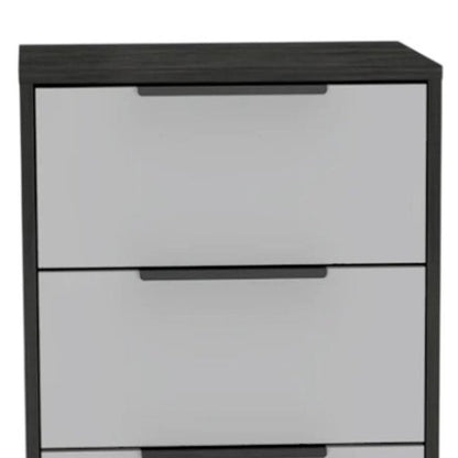 18" White Manufactured Wood Five Drawer Chest