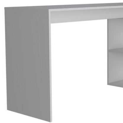 60" White L Shape Computer Desk
