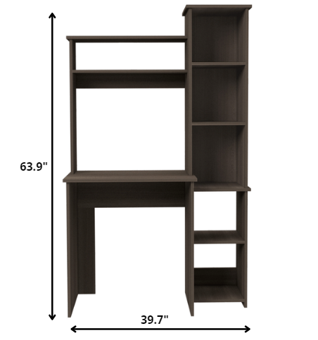 40" Gray Computer Desk