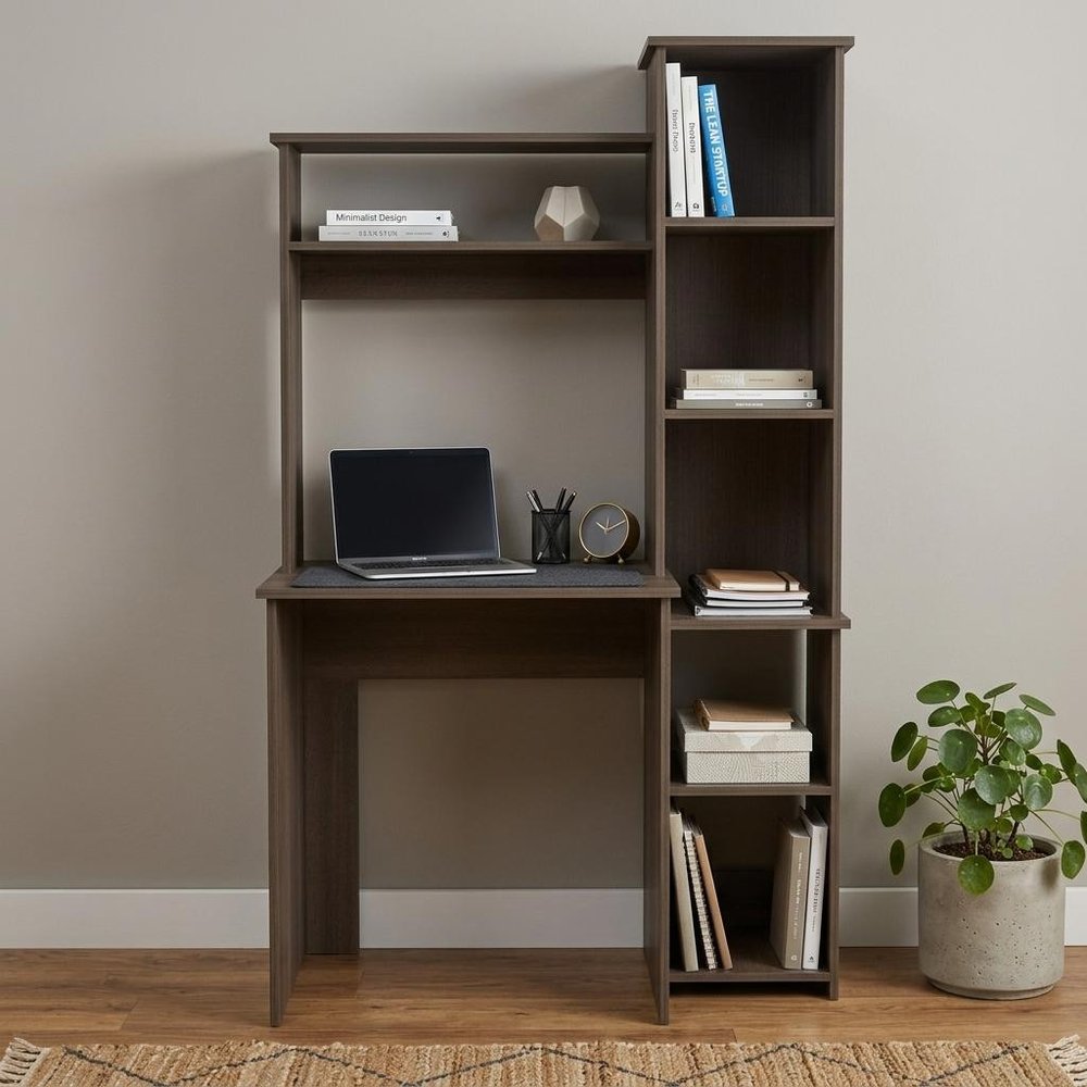 40" Gray Computer Desk