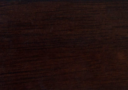 Set of Two 29" Black and Espresso Faux Leather and Solid Wood Bar Height Swivel Bar Chairs