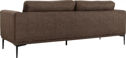 Modern 78" Brown Loveseat With Removable Cushions