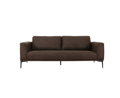 Modern 78" Brown Loveseat With Removable Cushions