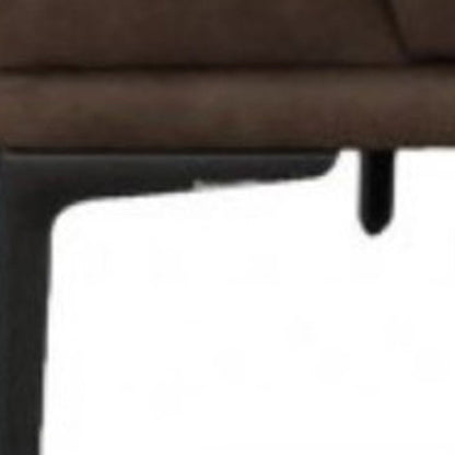 Modern 78" Brown Loveseat With Removable Cushions