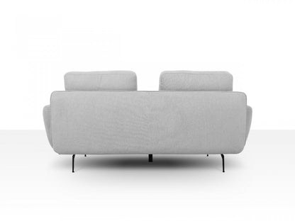 89" Light Gray Sofa With Black Legs