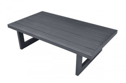 51" Charcoal Aluminum Outdoor Coffee Table