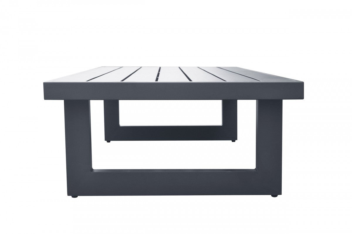 51" Charcoal Aluminum Outdoor Coffee Table