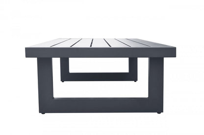 51" Charcoal Aluminum Outdoor Coffee Table