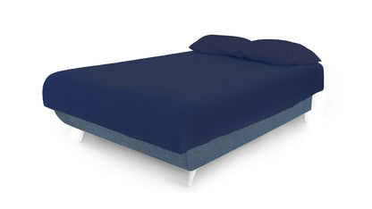 Blue Jeans and Blue Full Adjustable Upholstered Polyester No Bed Frame with Mattress