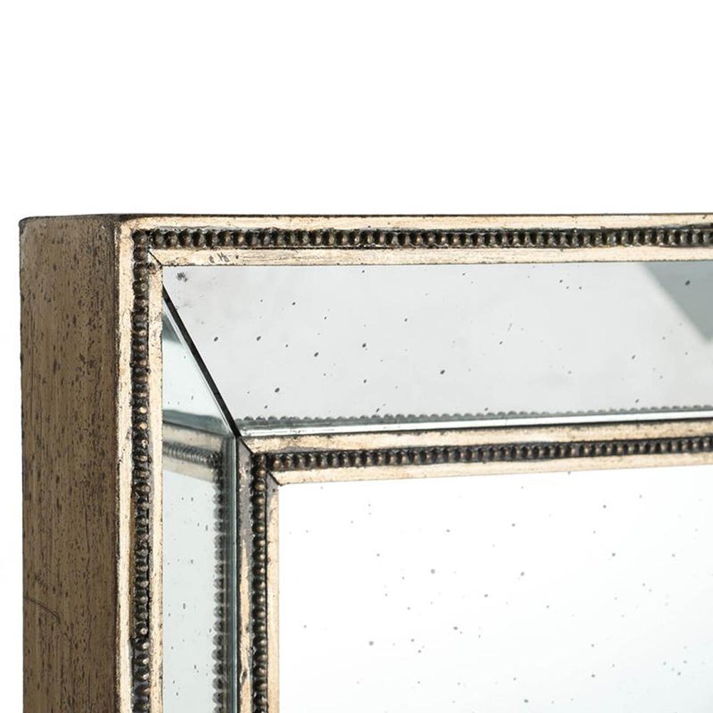 43" Silver Wood Framed Accent Mirror