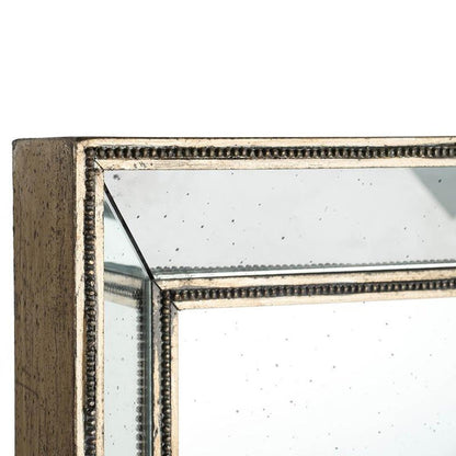 43" Silver Wood Framed Accent Mirror