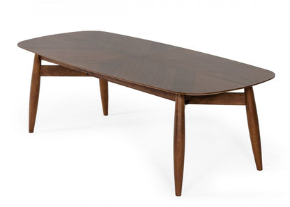 95" Brown Solid Wood Dining Table