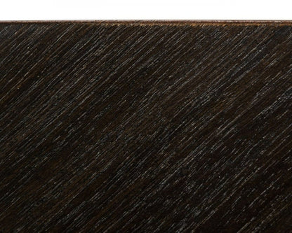 83" Dark Brown Solid Wood Dining Table