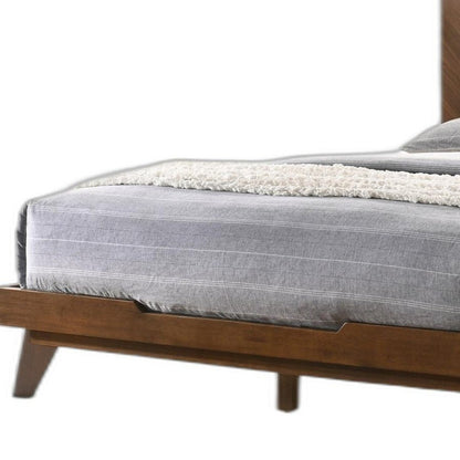 Walnut Wood King Bed Frame