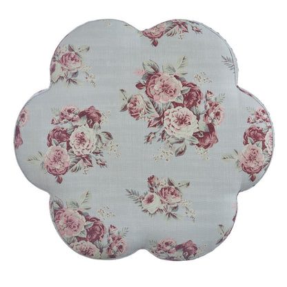 25" Ivory Linen Specialty Ottoman
