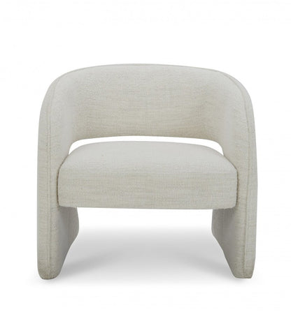 31" Cream Upholstered Arm Chair