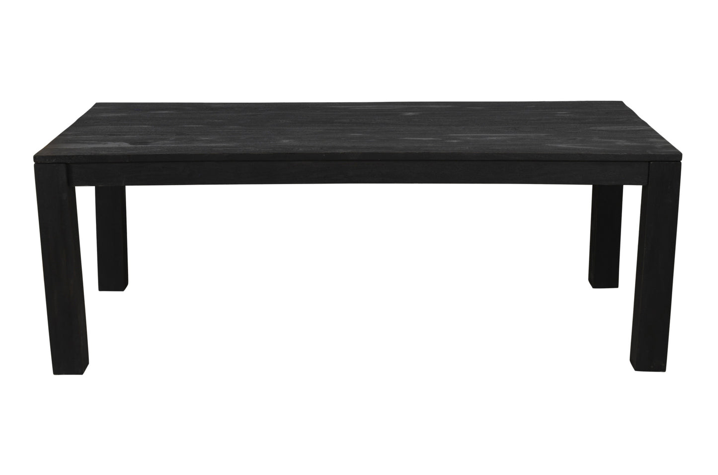 84" Dark Gray Rectangular Solid Wood Dining Table