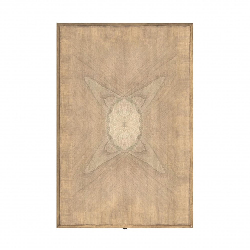 25" Beige Manufactured Wood Rectangular End Table With Shelf