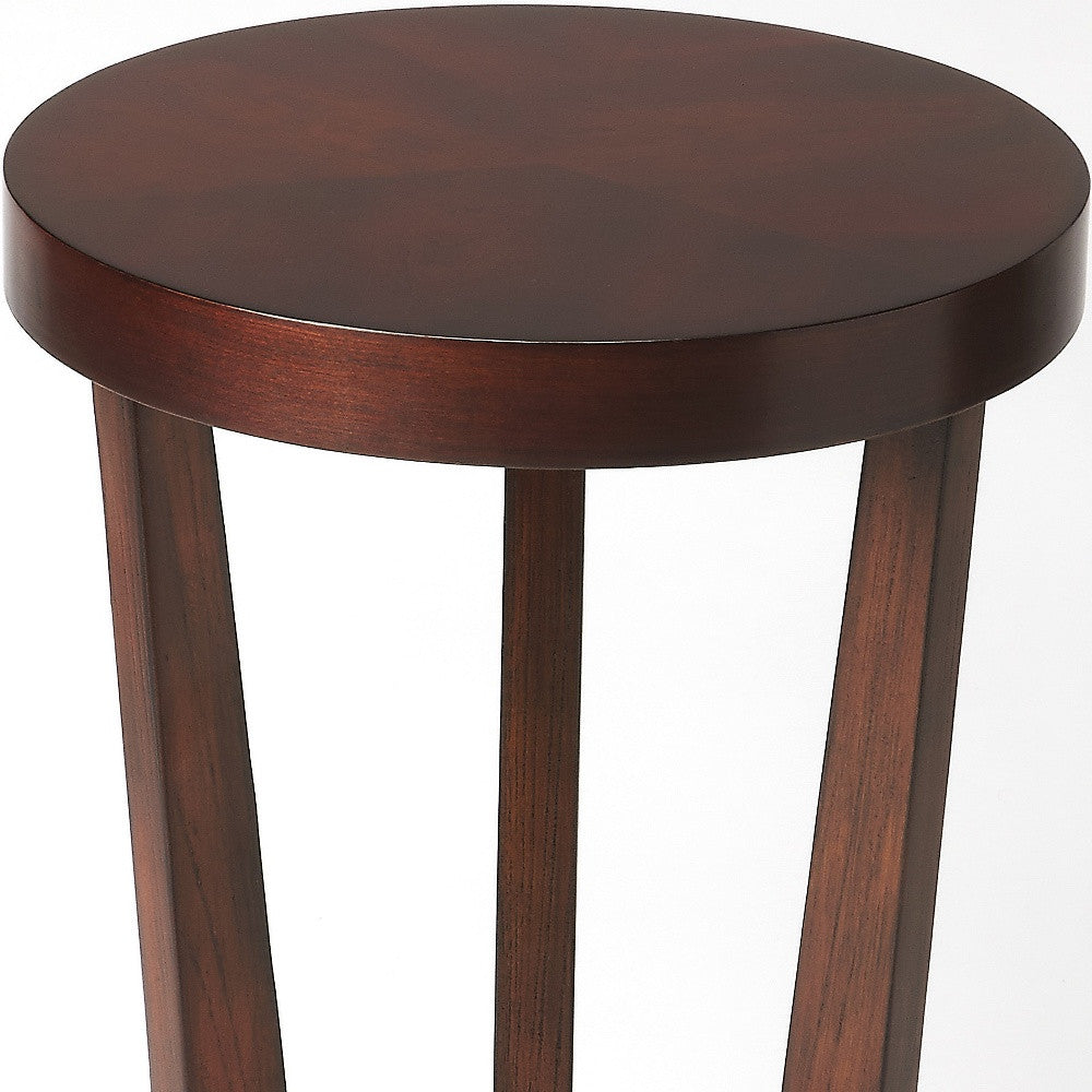 24" Cherry Manufactured Wood Round End Table