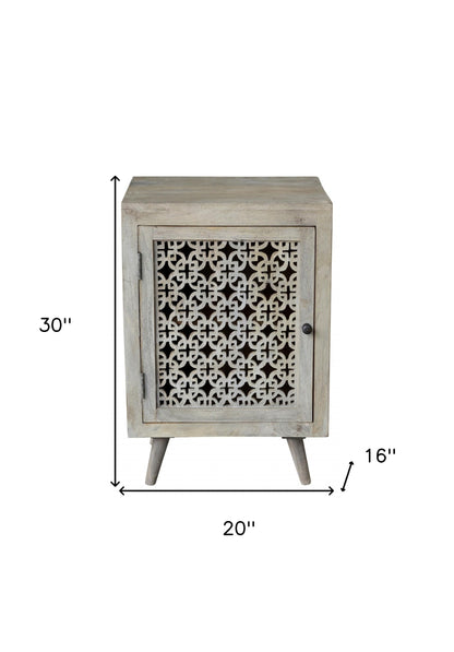 30" Gray Wash Nightstand