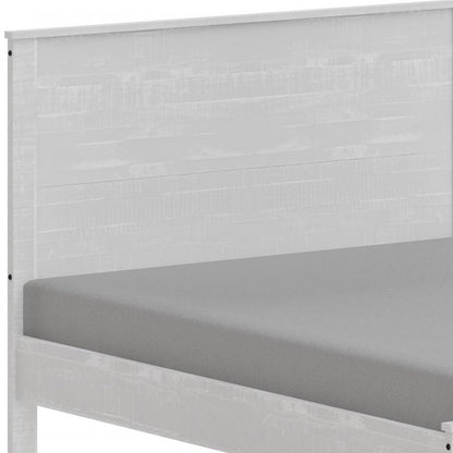 White Solid Wood Full Double Bed Frame