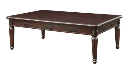 59" Espresso Solid Wood Coffee Table