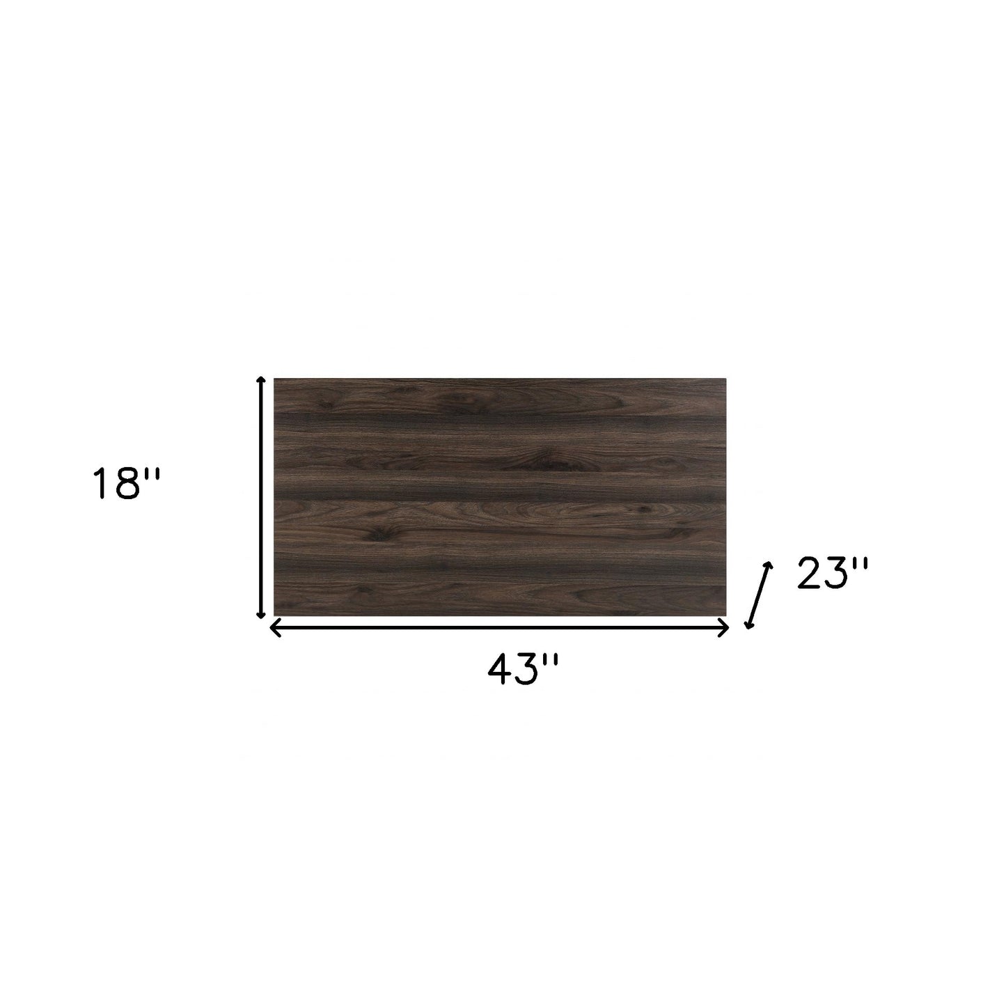 43" Walnut Rectangular Lift Top Coffee Table