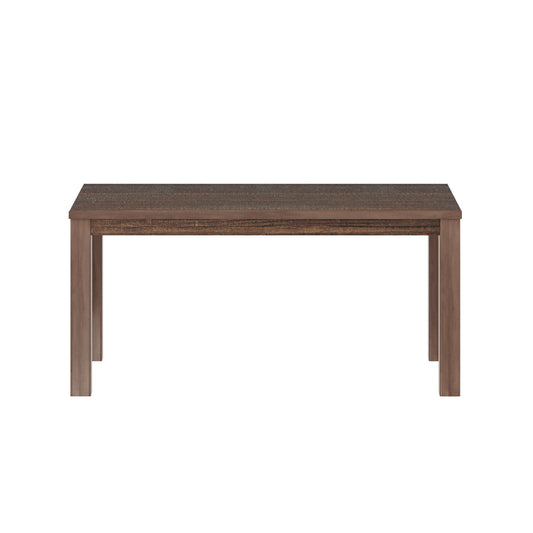 35" Espresso Solid Wood Dining Table