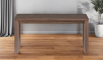 63" Espresso Solid Wood Dining Table