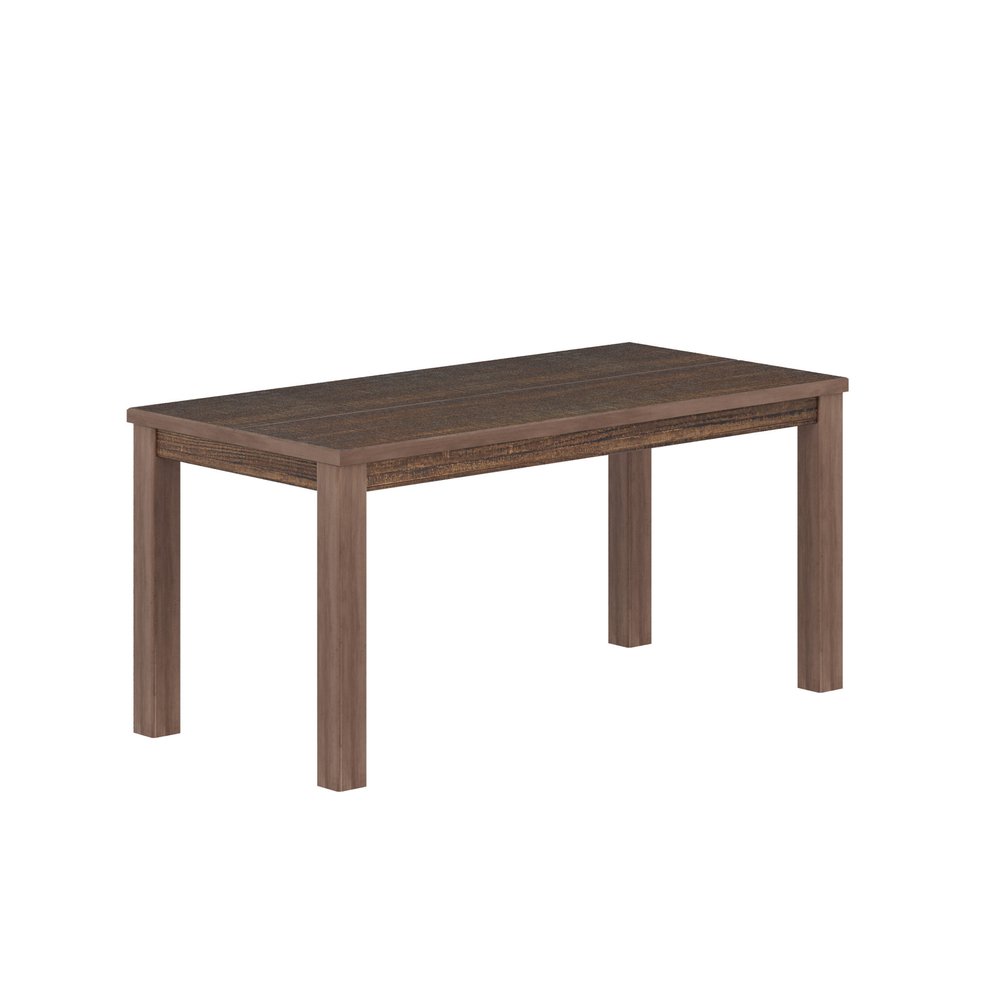 63" Espresso Solid Wood Dining Table