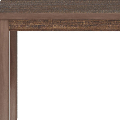 63" Espresso Solid Wood Dining Table