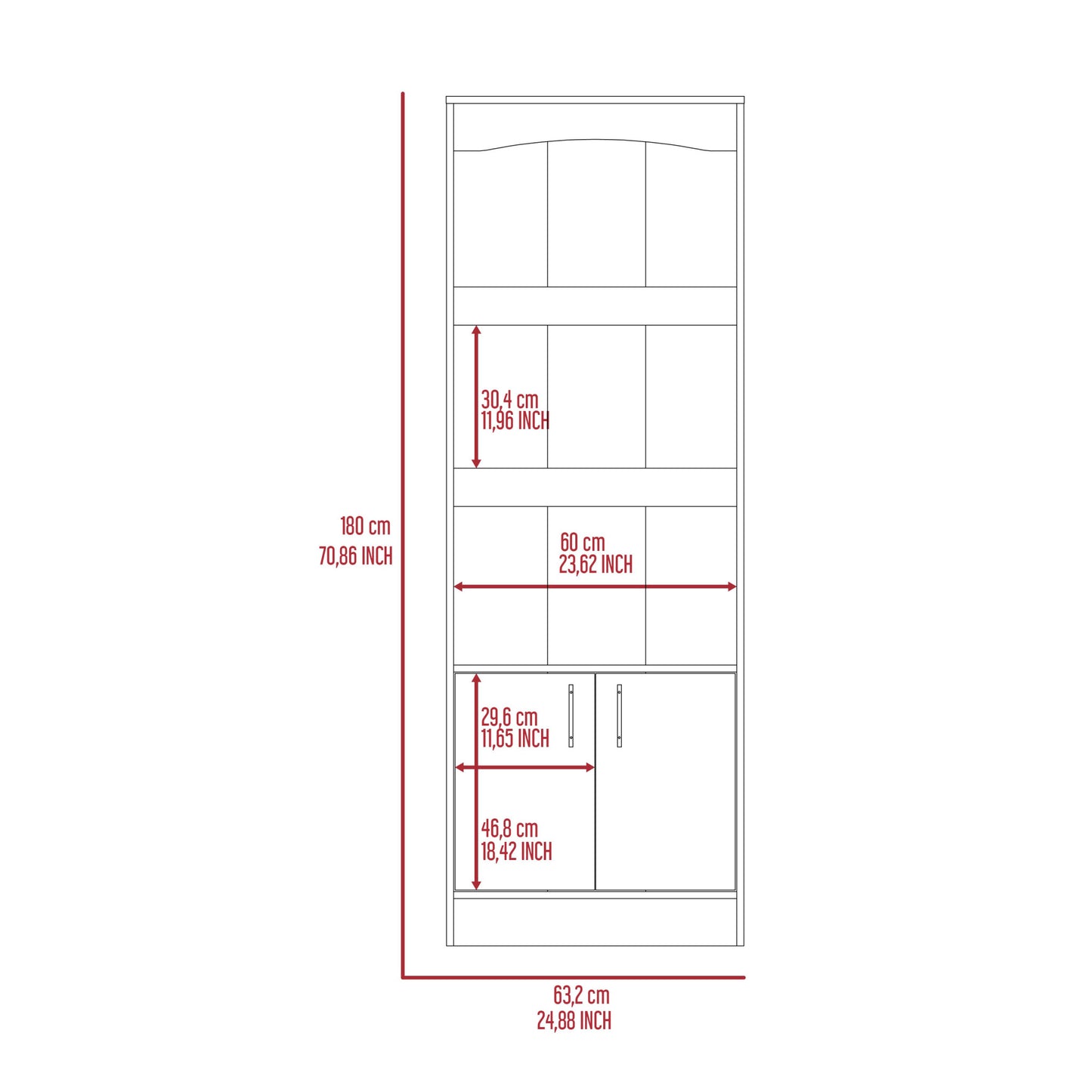 43" Light Gray Computer Desk With Hutch and Bookshelf Set