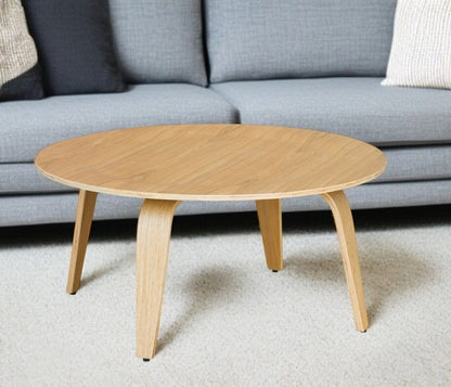 34" Natural Round Coffee Table