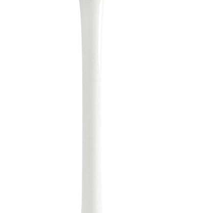 32" White Rounded Fiberglass and Metal Bar Table