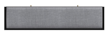 59" Gray and Black Fabric Upholstered Storage Bench with Drawers