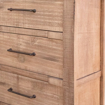 36" Natural Solid Wood Four Drawer Dresser