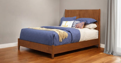 Brown Solid Wood California King Bed Frame