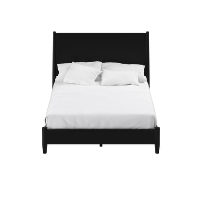 Black Solid and Manufactured Wood King Bed