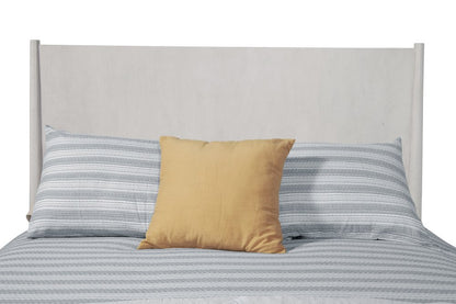 Gray Solid Wood King Bed Frame