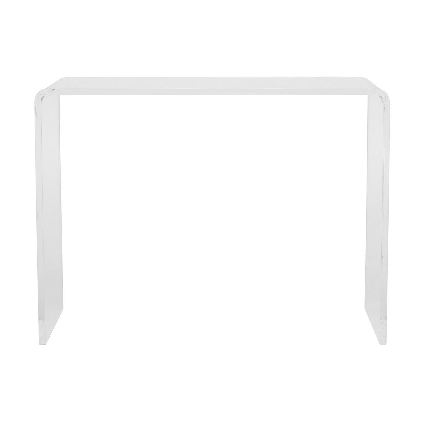 40" Clear Acrylic Sled Console Table