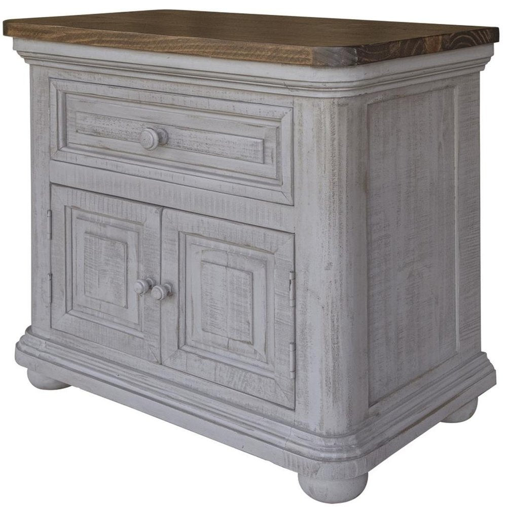 27" Gray One Drawer Nightstand