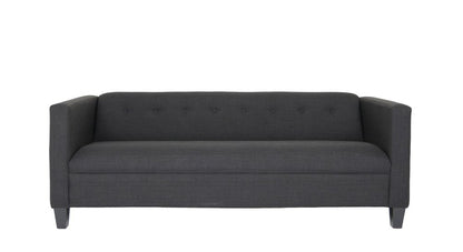 80" Black Polyester Sofa