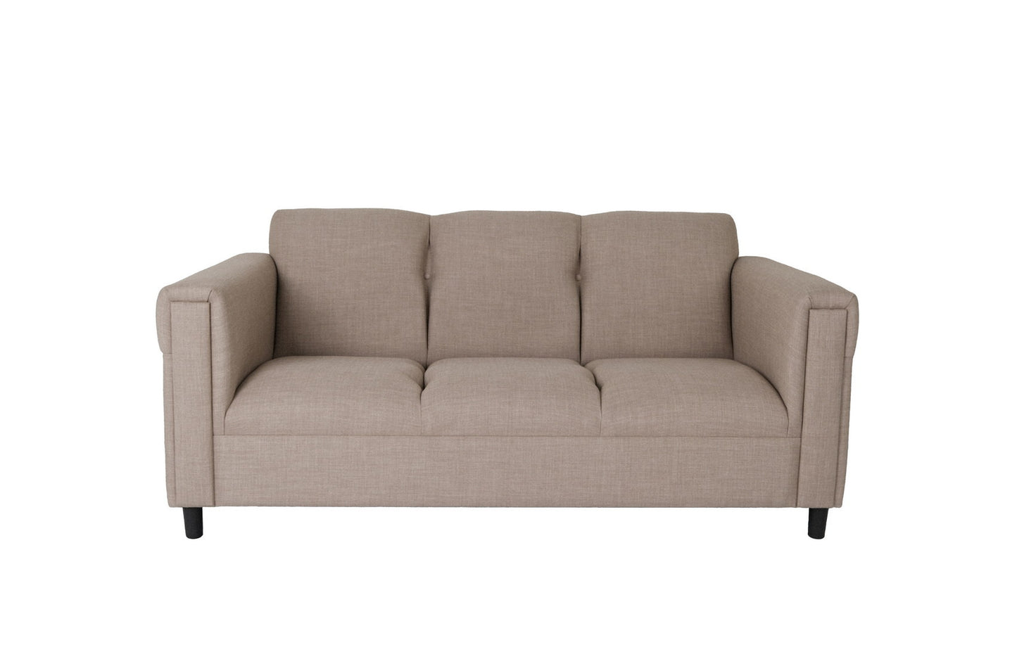 Two Piece Deep Taupe Five Person Seating Set