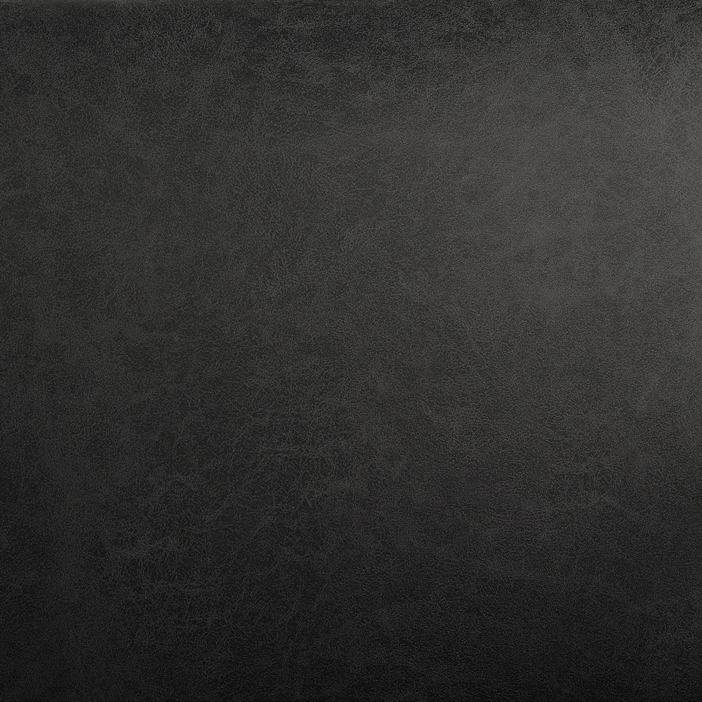 27" Charcoal And Silver Faux Leather Arm Chair